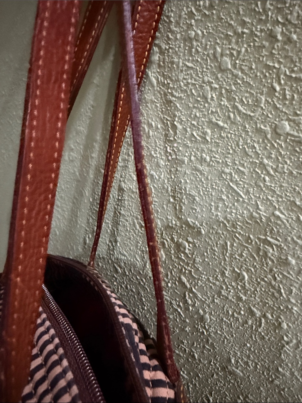 Dooney & Bourke Sailboat Print on Black Stripe Shoulder Bag - Picture 13 of 15